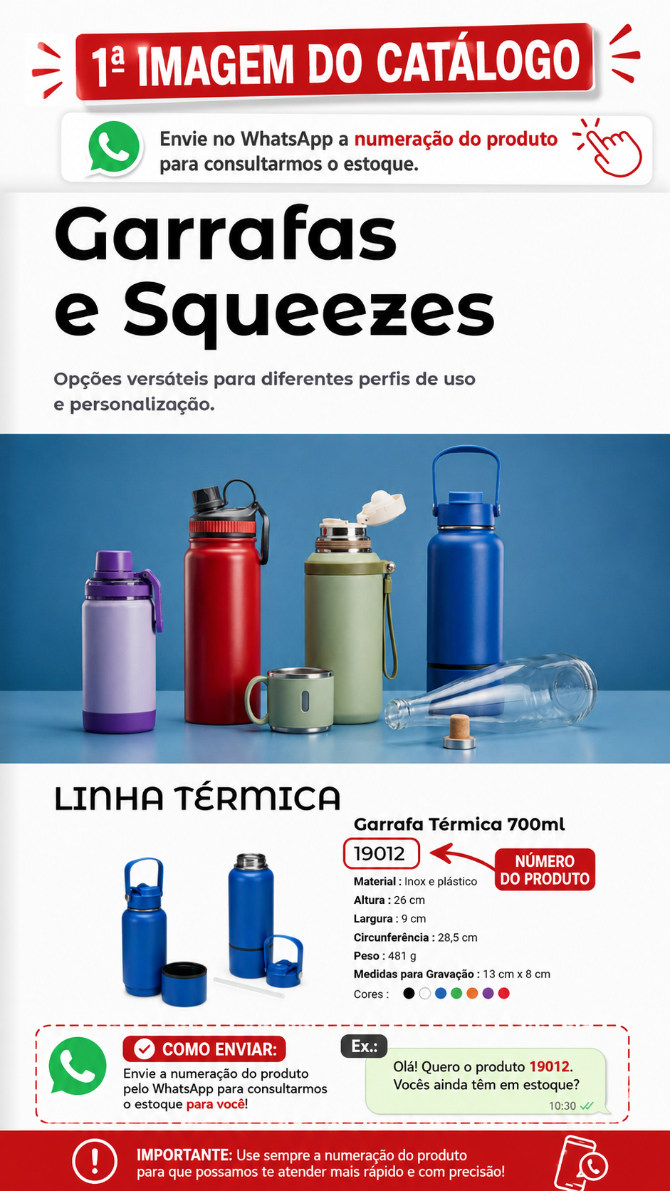 Como escolher e pedir um produto pelo catálogo